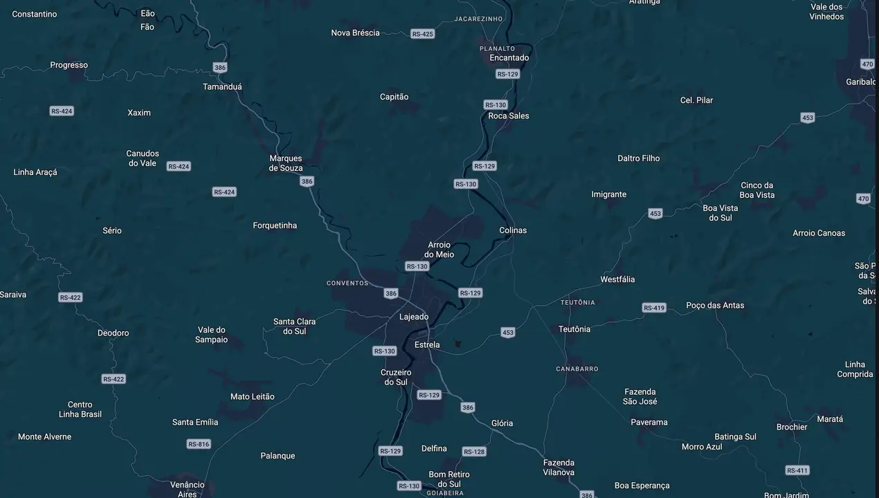 Mapa eleitoral de Sidnei Eckert