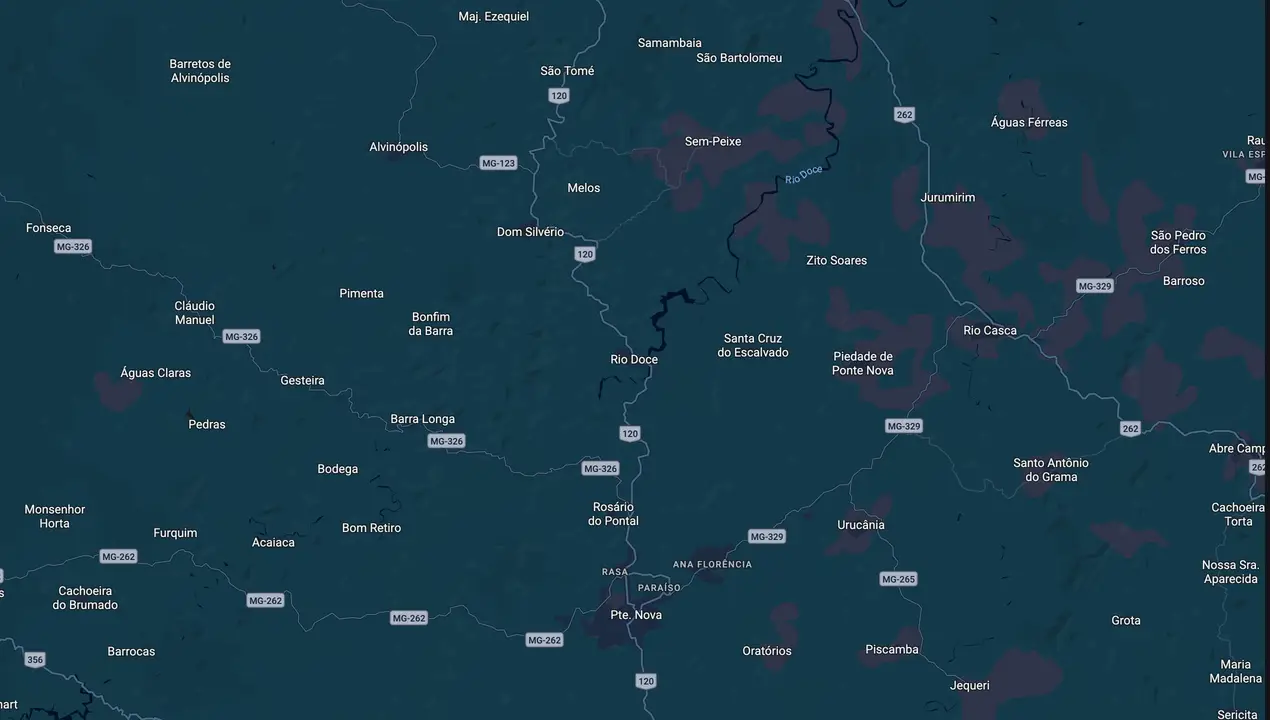 Mapa eleitoral de Silvério