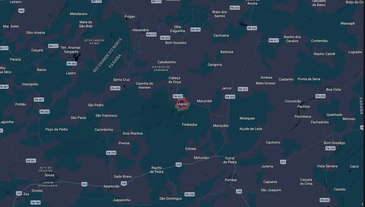 Mapa eleitoral de Socorro de Biró