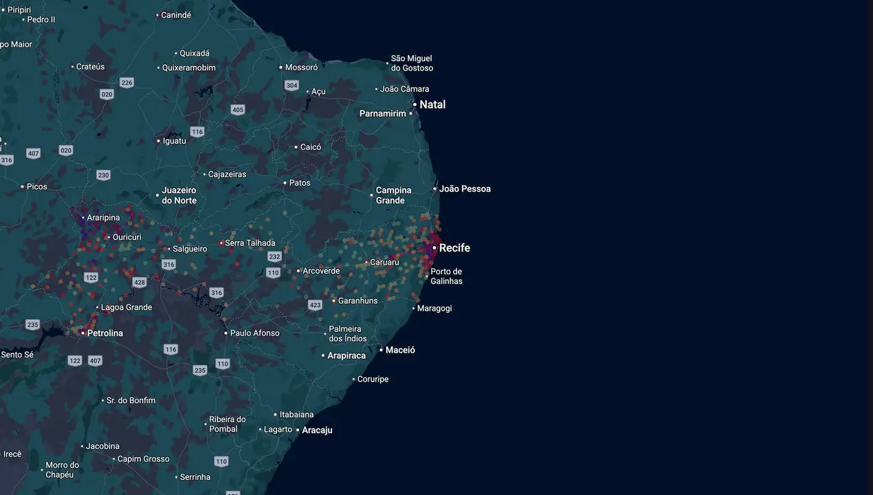 Mapa eleitoral de Socorro Pimentel