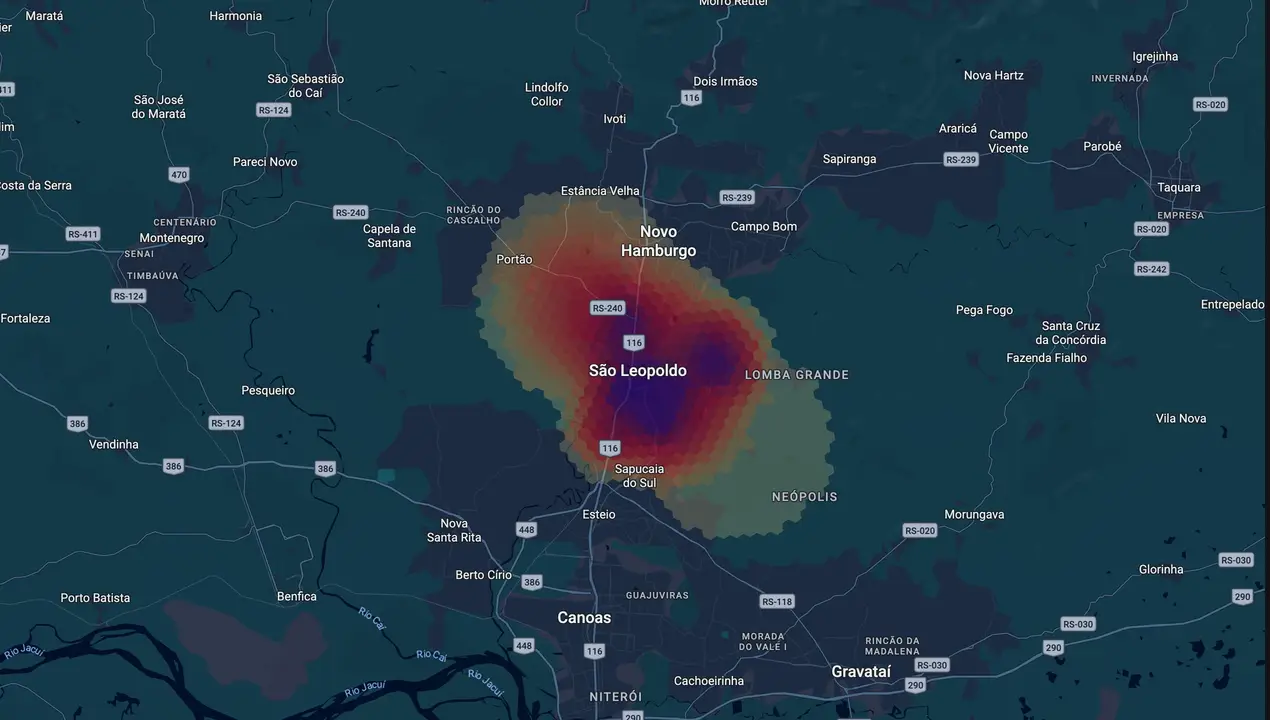 Mapa eleitoral de Nelson Spolaor