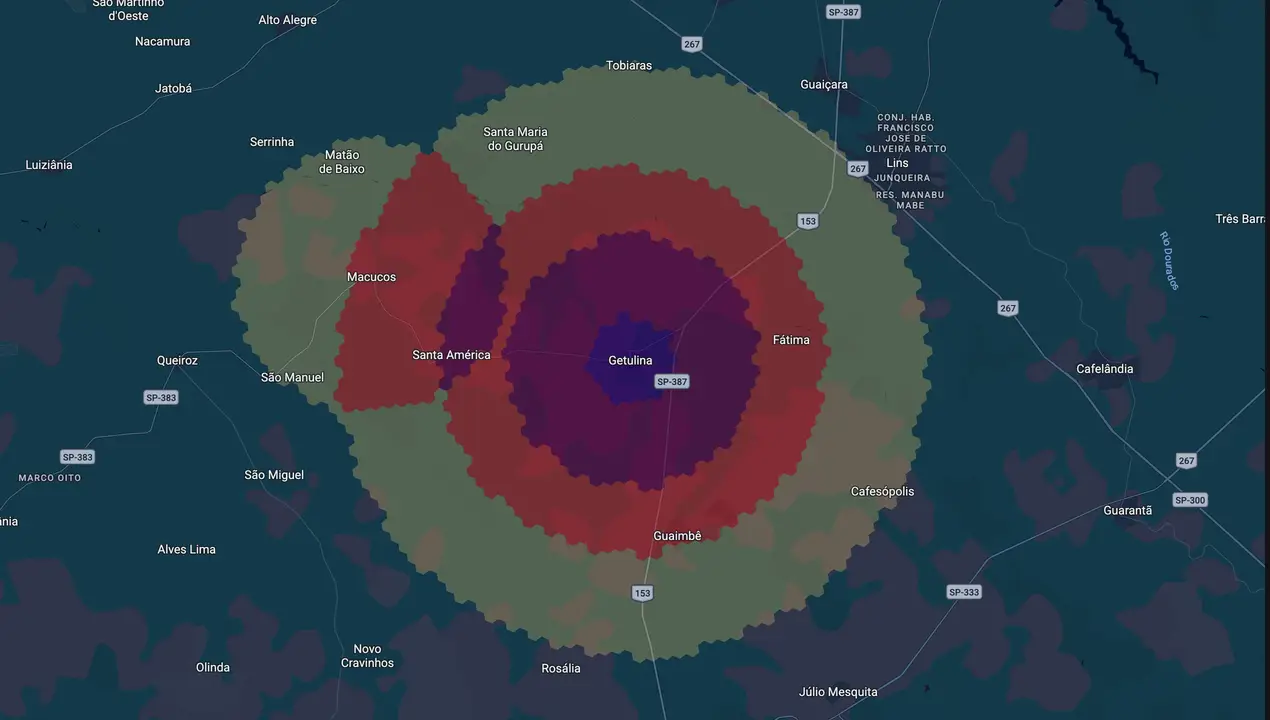 Mapa eleitoral de Tadeu