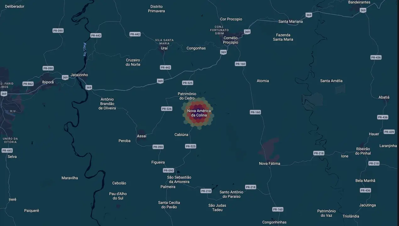Mapa eleitoral de Tania Basso