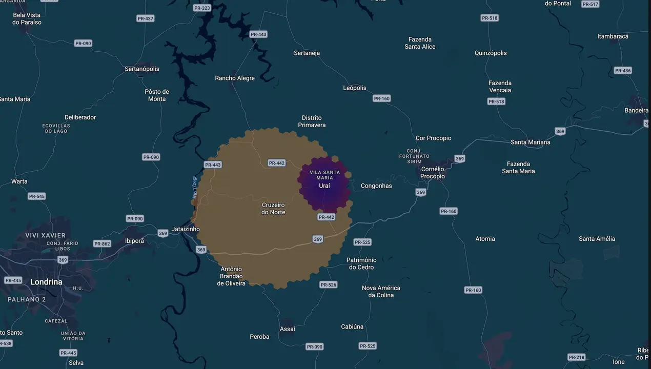 Mapa eleitoral de Tarantini