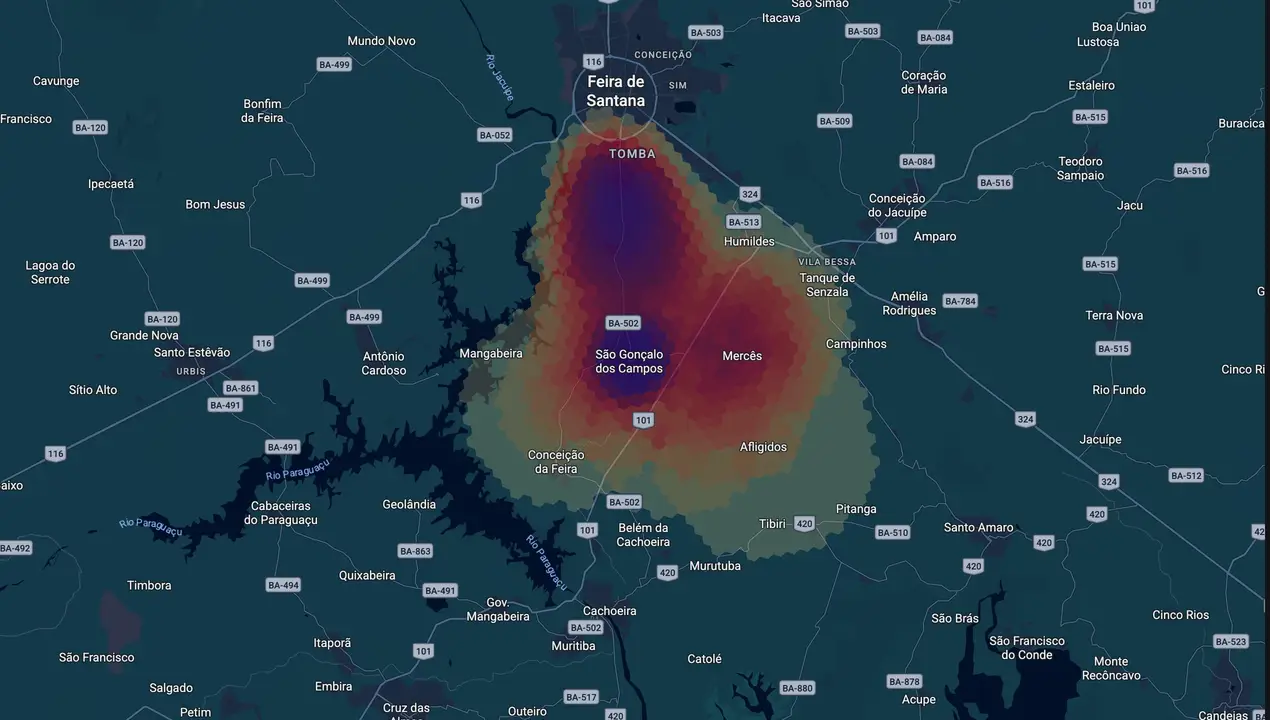 Mapa eleitoral de Tarcísio