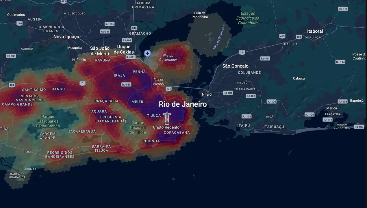 Mapa eleitoral de Tarcísio Motta