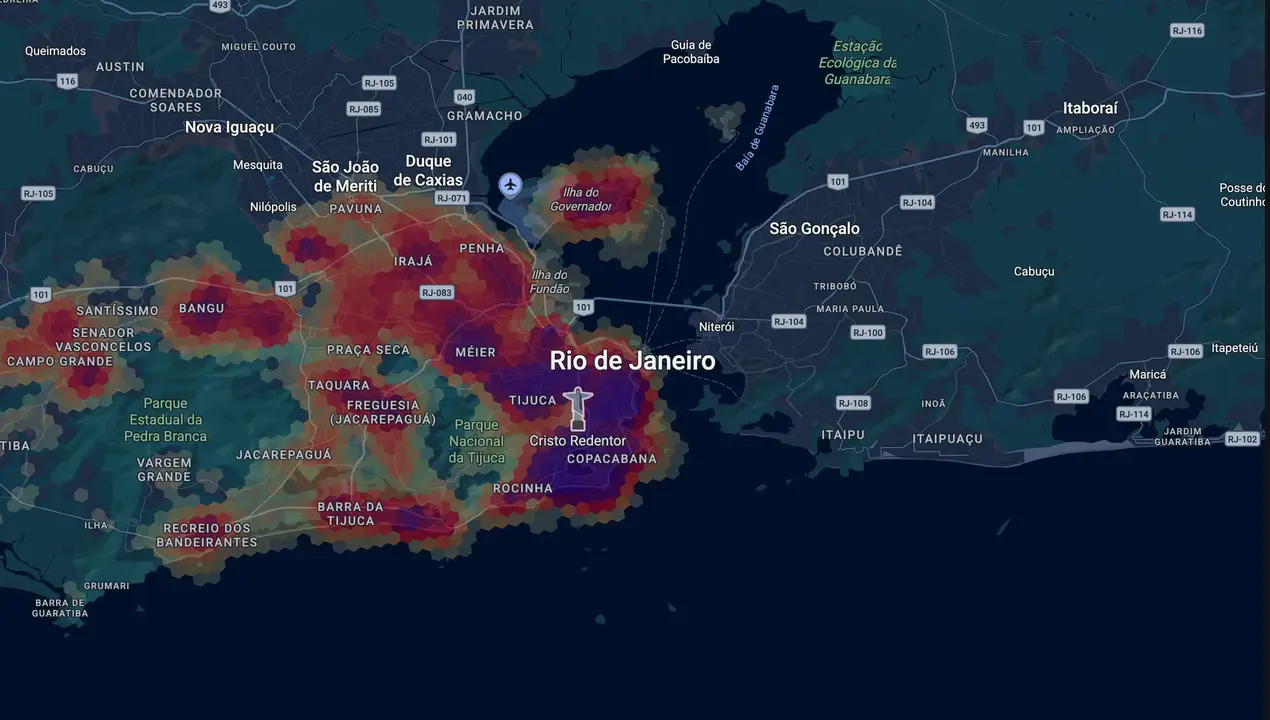 Mapa eleitoral de Tatiana Roque