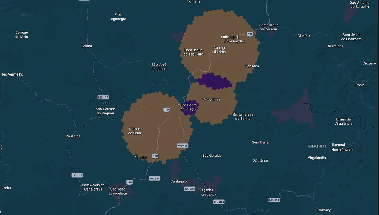 Mapa eleitoral de Tchuca Euzébio