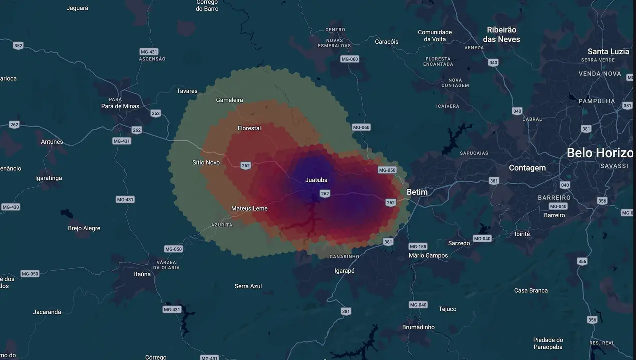 Mapa eleitoral de Ted