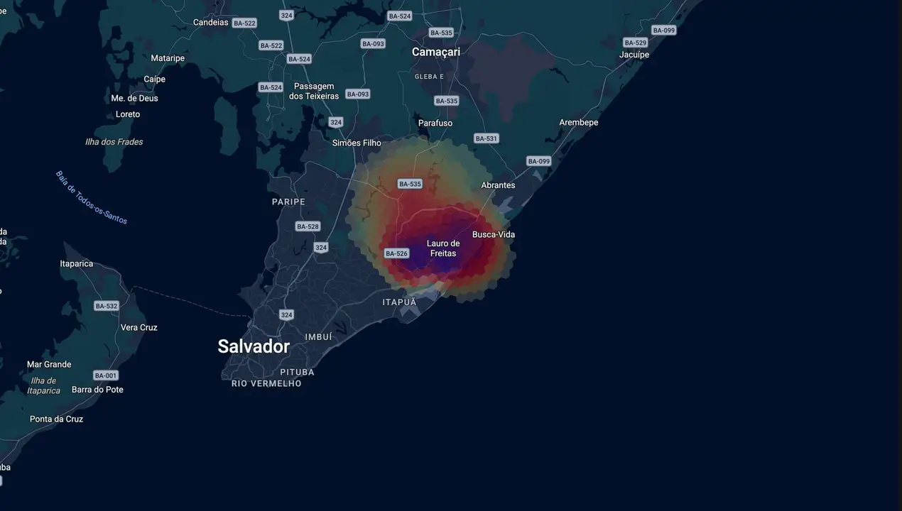Mapa eleitoral de Teobaldo