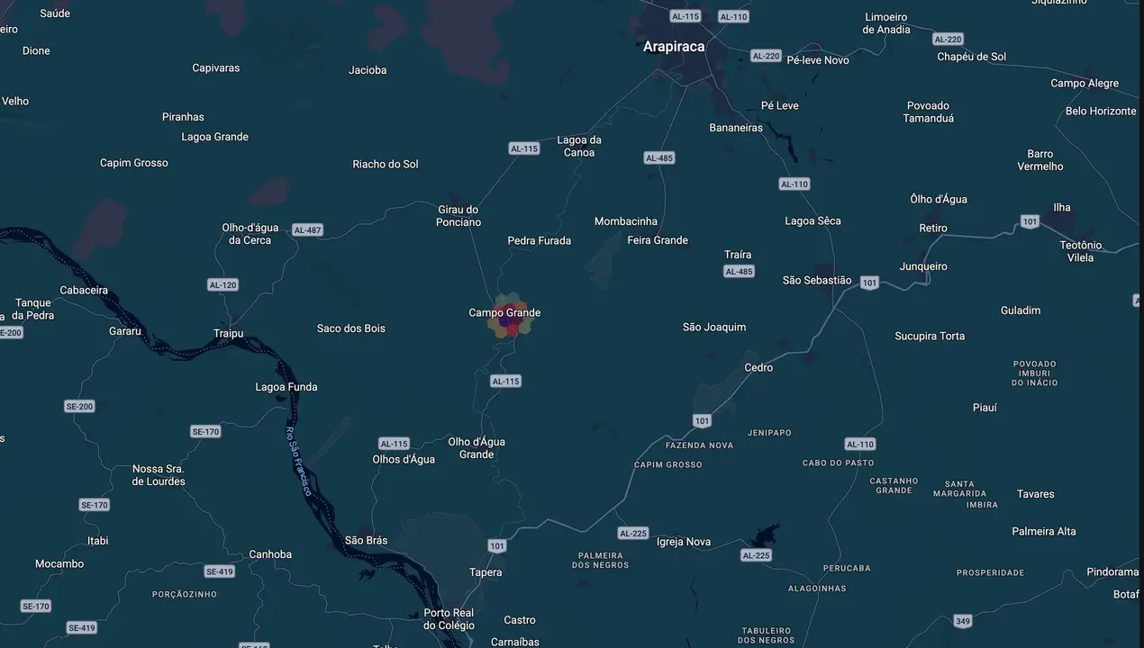 Mapa eleitoral de Teo Higino