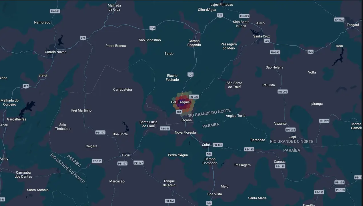 Mapa eleitoral de Thales Farias