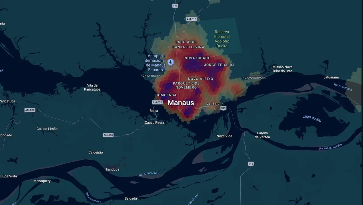 Mapa eleitoral de Thaysa Lippy
