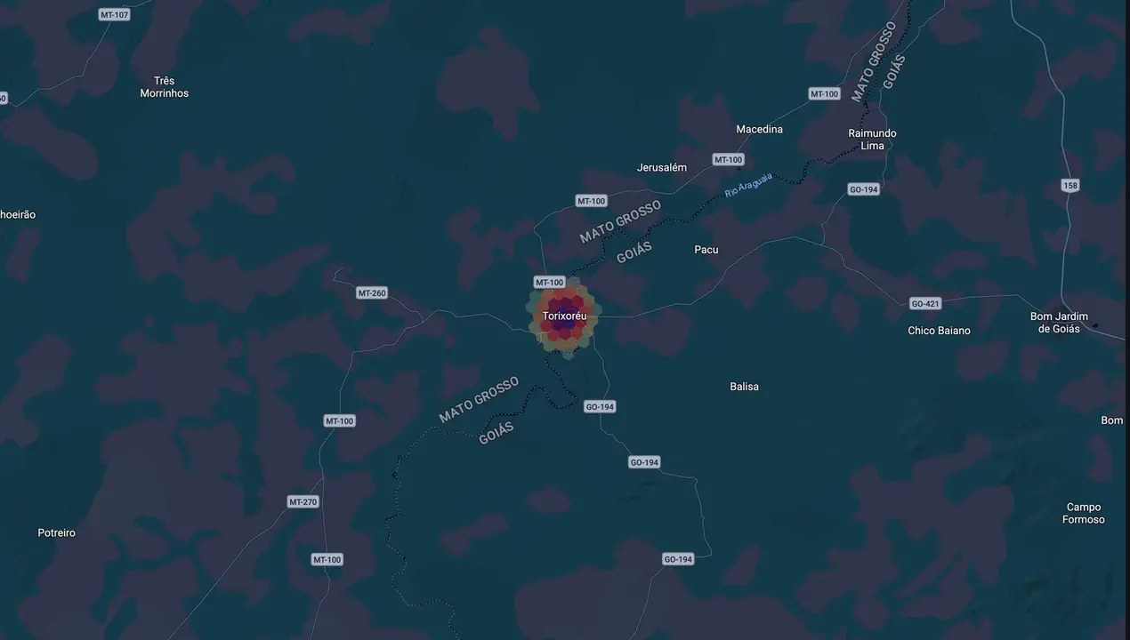 Mapa eleitoral de Thiago Timo