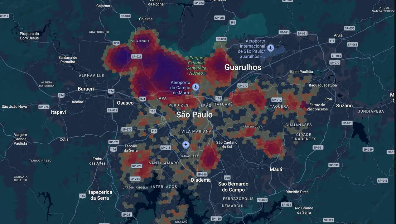 Mapa eleitoral de Tião Bezerra
