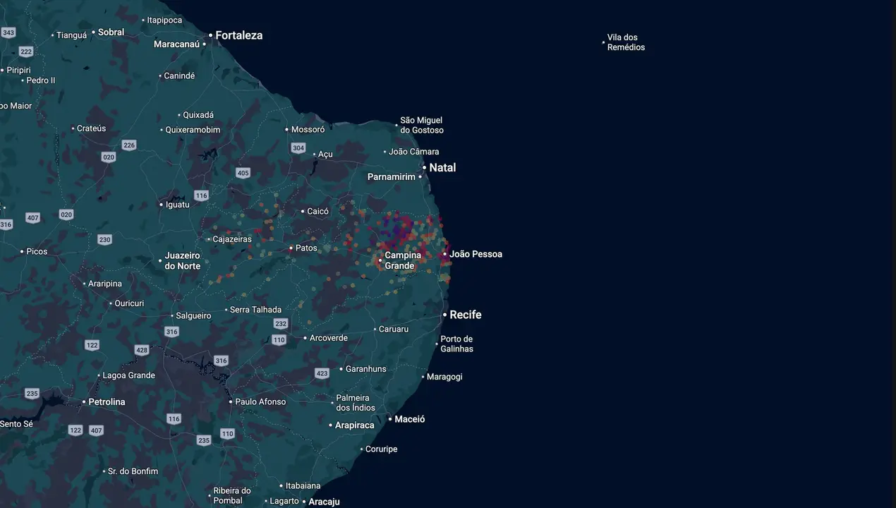 Mapa eleitoral de Tiao Gomes