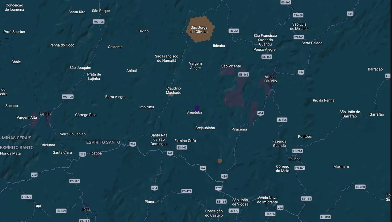 Mapa eleitoral de Tião Guedes