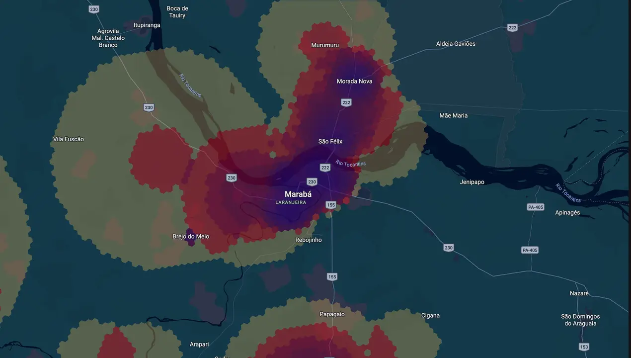 Mapa eleitoral de Tião Miranda