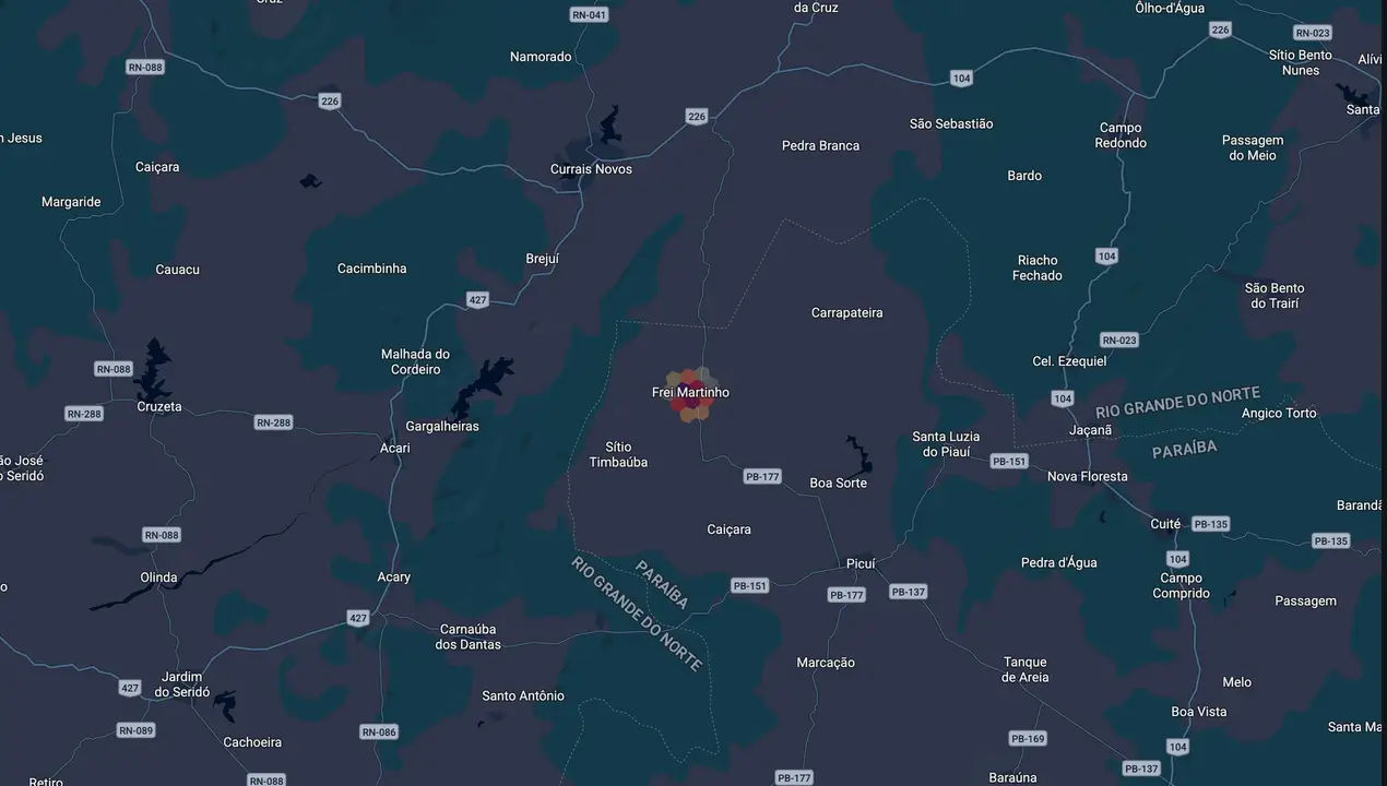 Mapa eleitoral de Tião Pinto