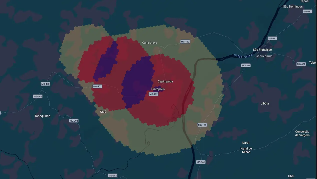 Mapa eleitoral de Tinda
