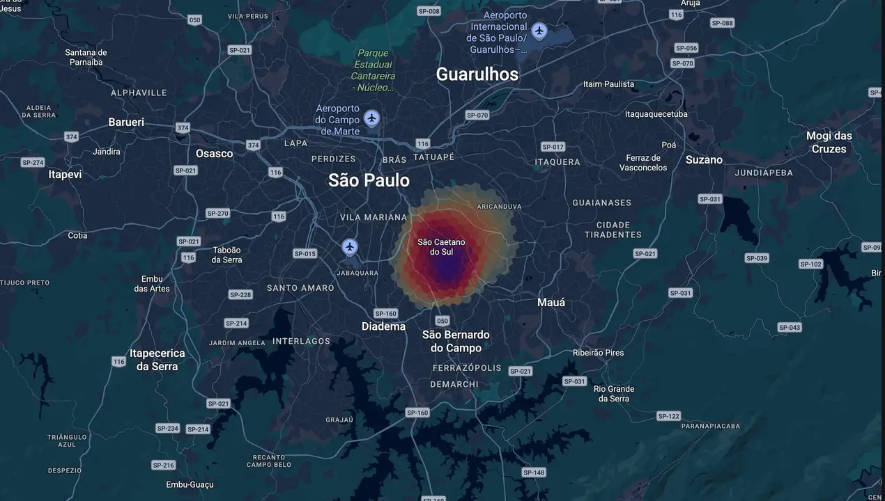 Mapa eleitoral de Tite Campanella