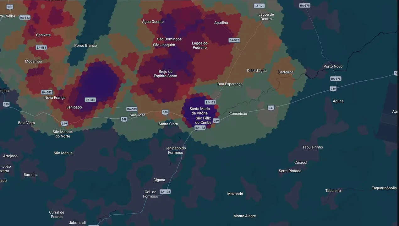 Mapa eleitoral de Tonho de Zé de Agdônio