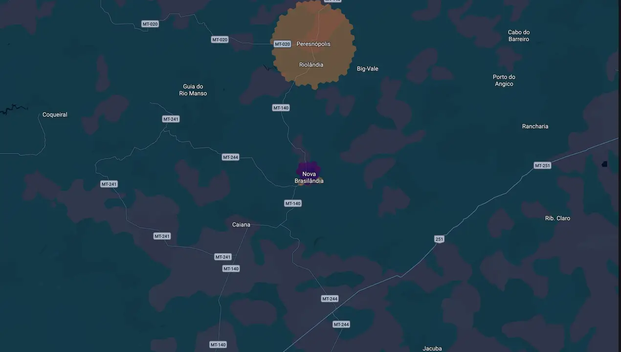 Mapa eleitoral de Toninho