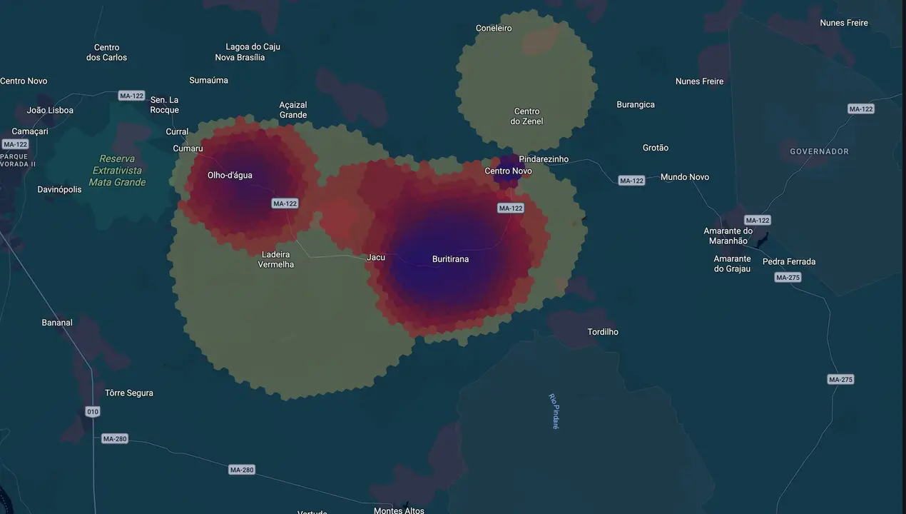 Mapa eleitoral de Tony Brandão