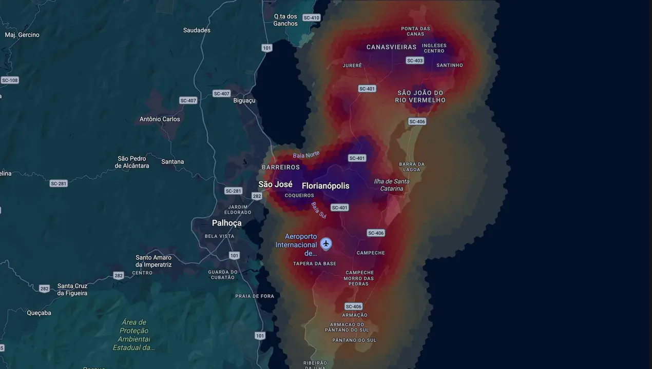 Mapa eleitoral de Topázio