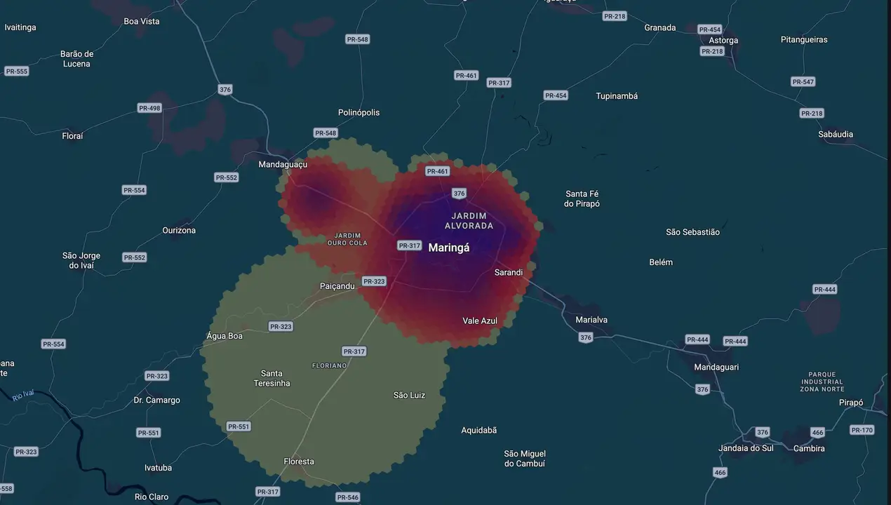 Mapa eleitoral de Ulisses Maia