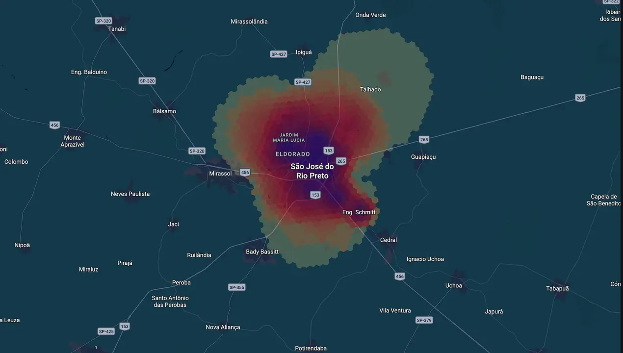 Mapa eleitoral de Valdomiro Lopes