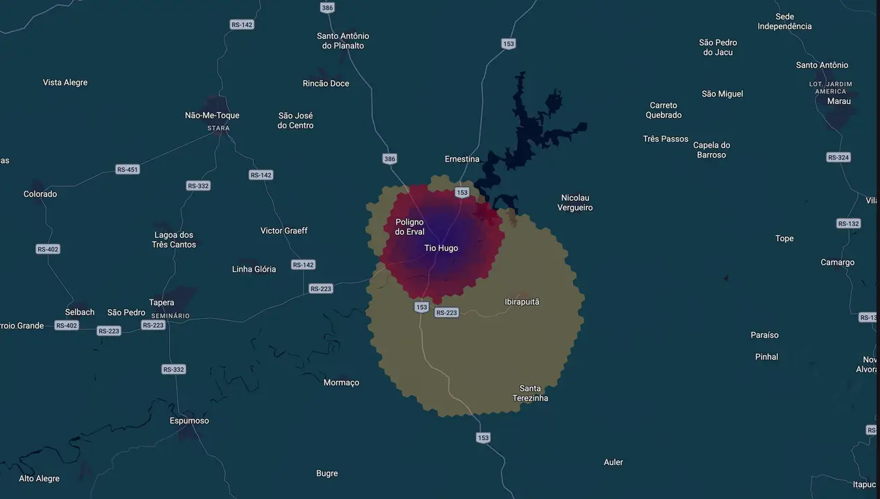 Mapa eleitoral de Valduze