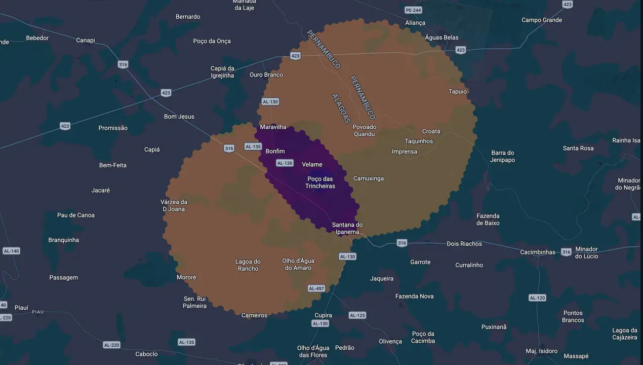 Mapa eleitoral de Valmiro Costa