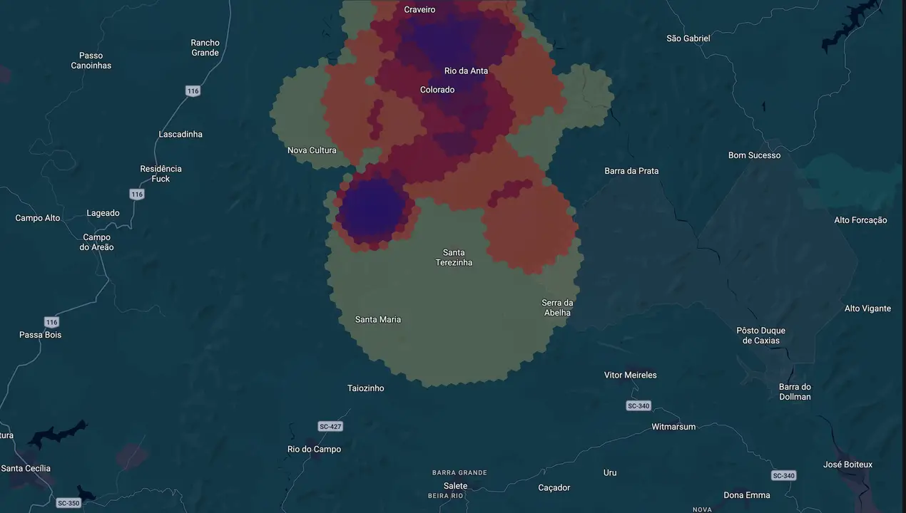 Mapa eleitoral de Valquíria