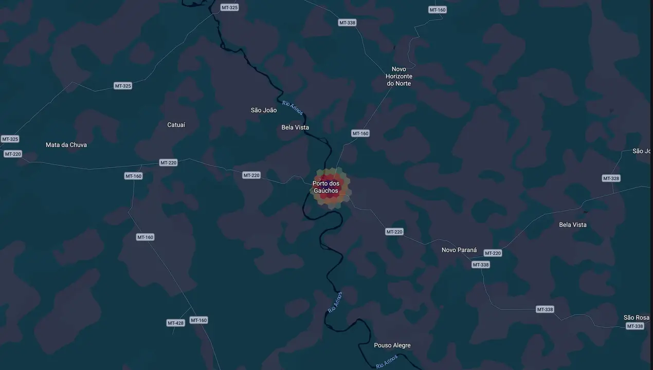 Mapa eleitoral de Vanderlei de Abreu