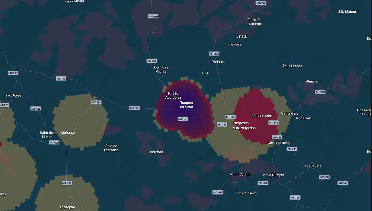 Mapa eleitoral de Vander Masson