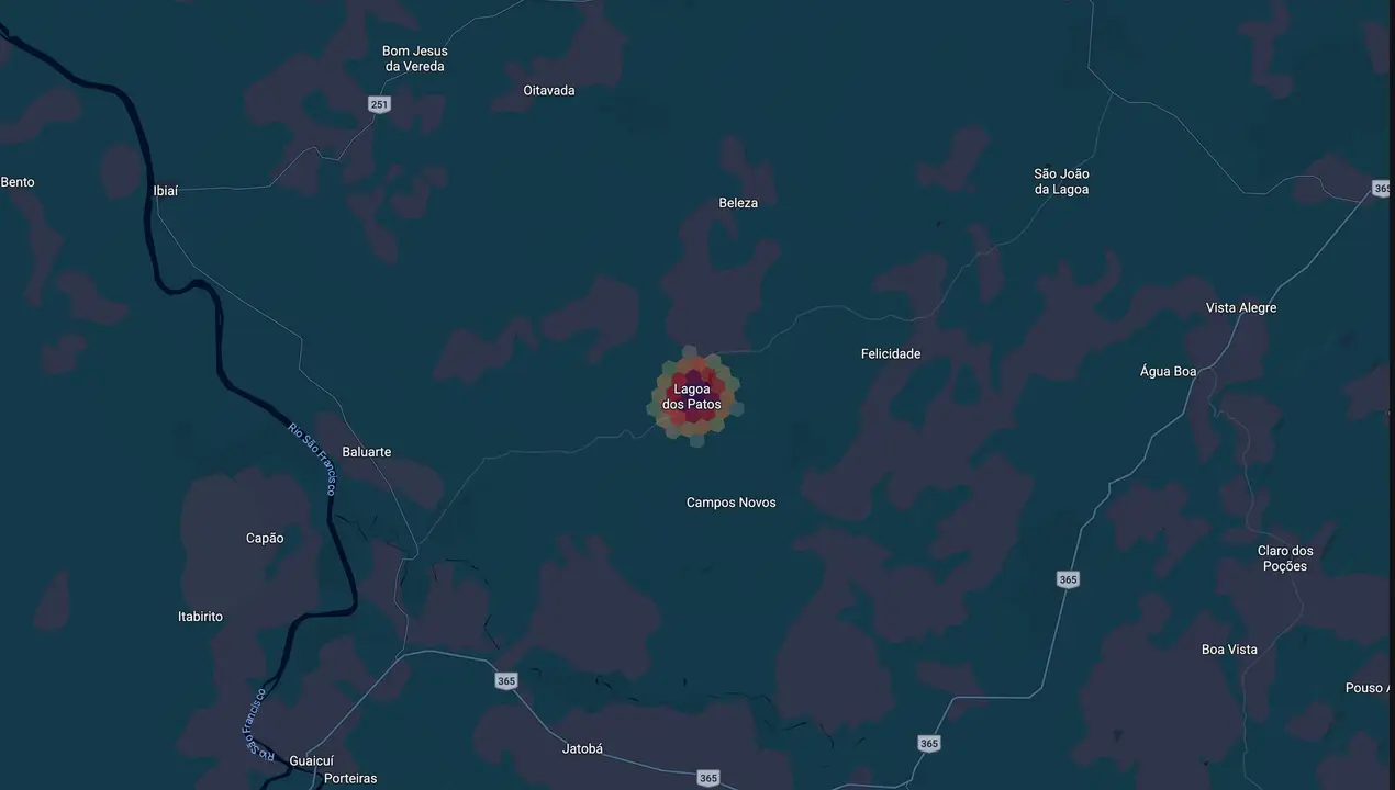 Mapa eleitoral de Vandinho