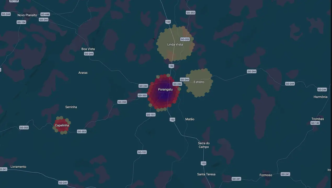 Mapa eleitoral de Vanuza Valadares