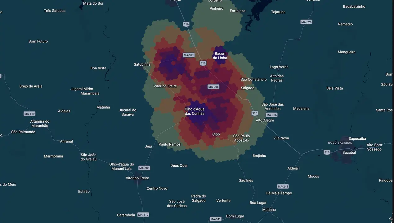 Mapa eleitoral de Vaval Gomes