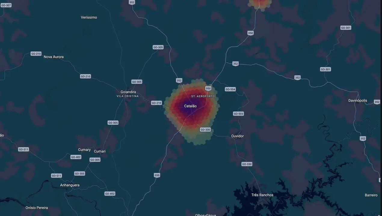 Mapa eleitoral de Velomar Rios