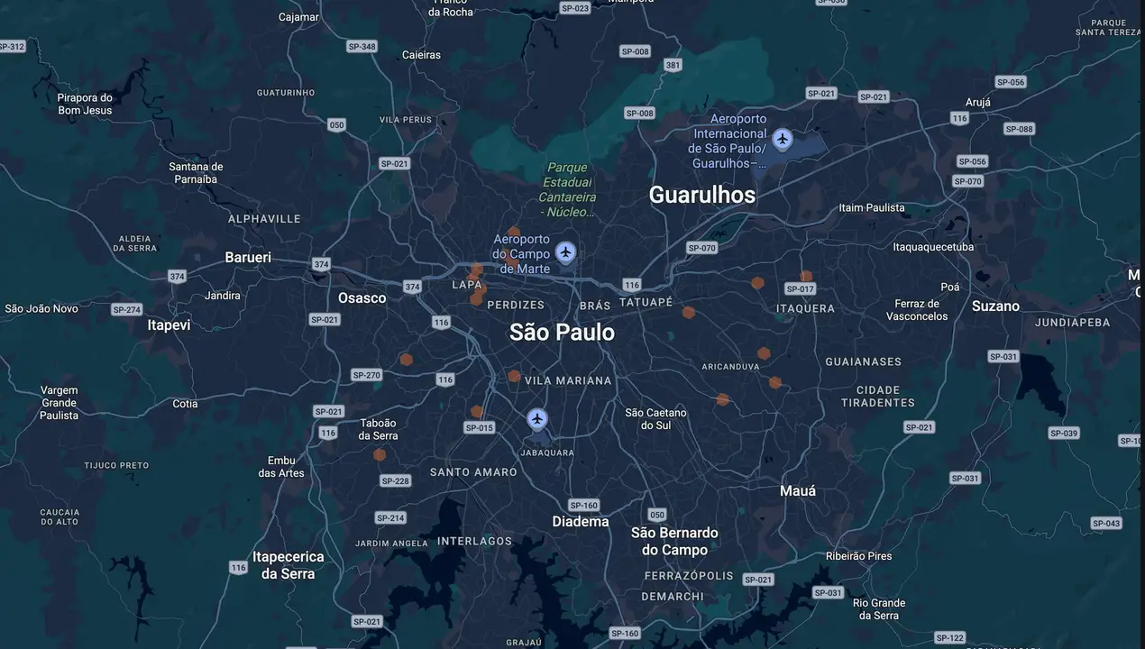 Mapa eleitoral de Vera Prajano