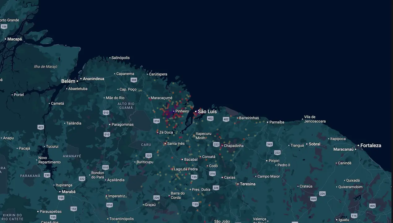 Mapa eleitoral de Victor Mendes