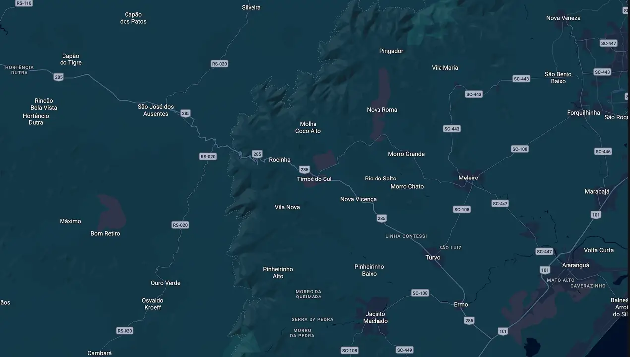 Mapa eleitoral de Vilmar - Belinha