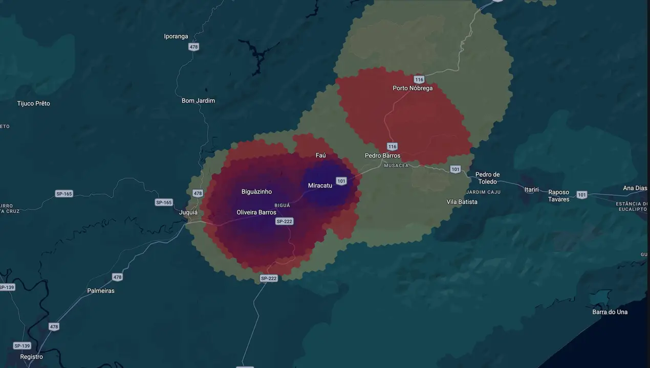 Mapa eleitoral de Vinicius do Iraque