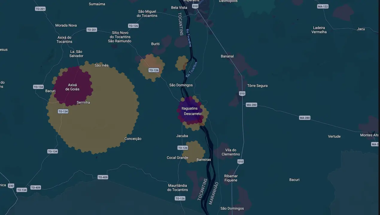 Mapa eleitoral de Vitor da Reis