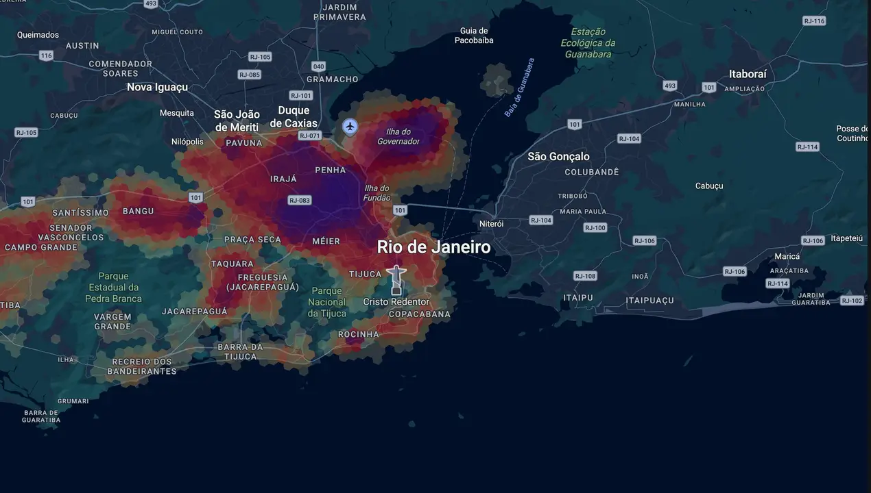Mapa eleitoral de Vitor Hugo