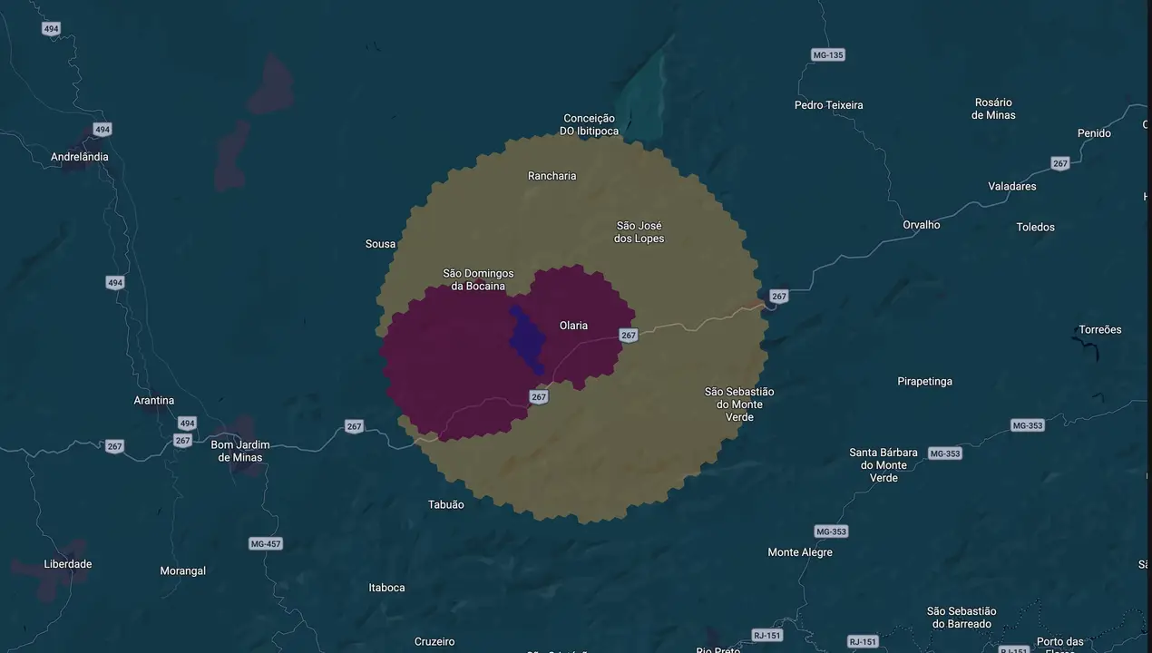 Mapa eleitoral de Waldiney