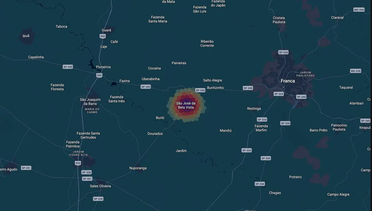 Mapa eleitoral de Walter Cássio