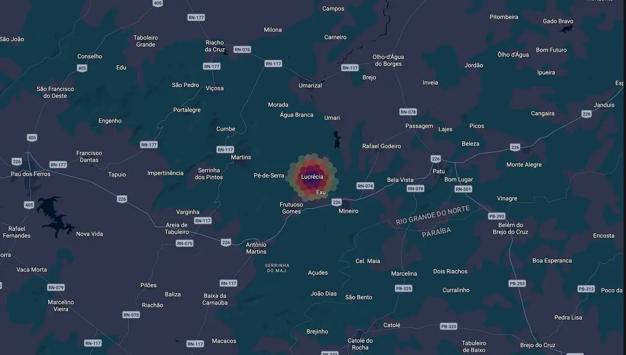 Mapa eleitoral de Waltinho