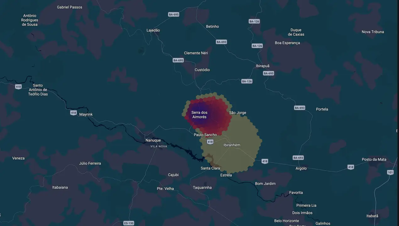 Mapa eleitoral de Wander Pinto